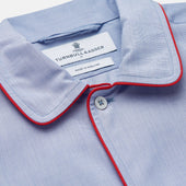 Piped End On End Cotton Nightshirt