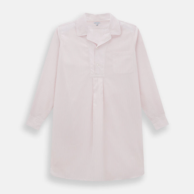 Pale Pink Bengal Stripe Nightshirt
