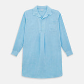 QUARZO NIGHTSHIRT TURQUOISE LINEN
