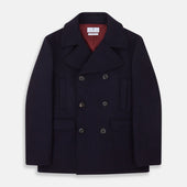 Navy Lambswool Redford Peacoat