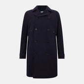 Navy Long Albert Trench Coat