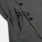 Shadow Grey Short Albert Trench Coat
