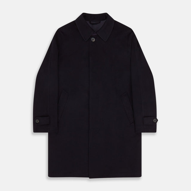Dark Navy Cashmere Storm System Smith Coat