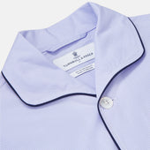 Fine Check Piped Sea Island Quality Cotton Pyjama Set