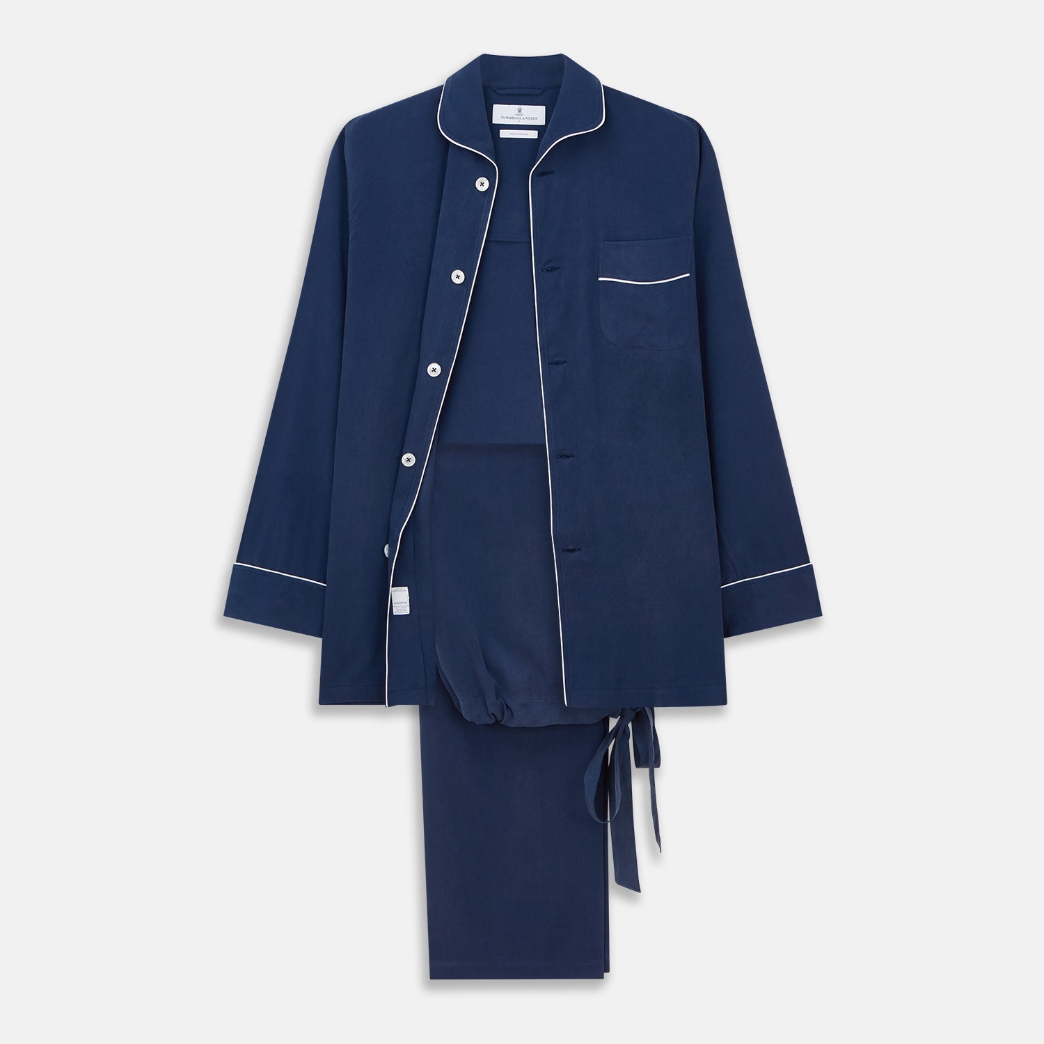 Piped Silk Pyjama Set