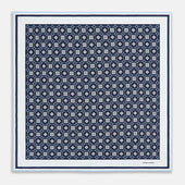 Floral Tile Silk Pocket Square