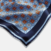 Floral Tile Silk Pocket Square