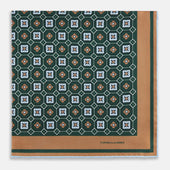 Floral Tile Silk Pocket Square