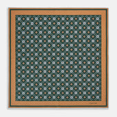 Floral Tile Silk Pocket Square