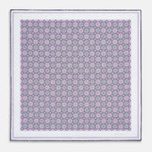 Lilac Floral Tile Silk Pocket Square