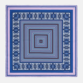 Azzurro Dots And Paisley Silk Pocket Square