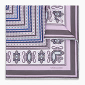 Lilac Dots And Paisley Silk Pocket Square