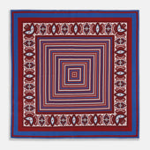 Red Dots And Paisley Silk Pocket Square