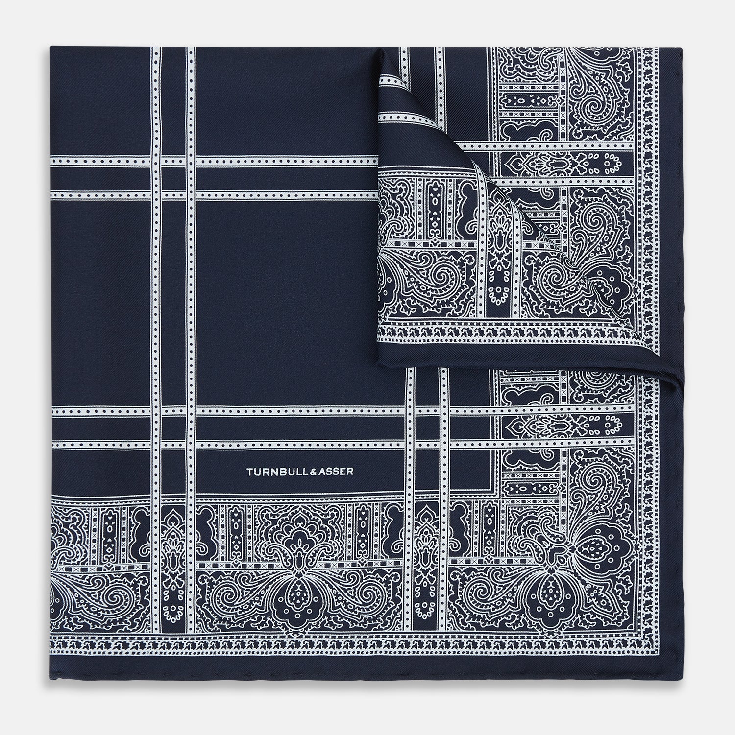 Paisley Bandana Patterned Silk Pocket Square