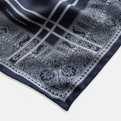 Paisley Bandana Patterned Silk Pocket Square