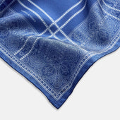 Avio Paisley Bandana Patterned Silk Pocket Square