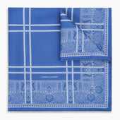 Avio Paisley Bandana Patterned Silk Pocket Square