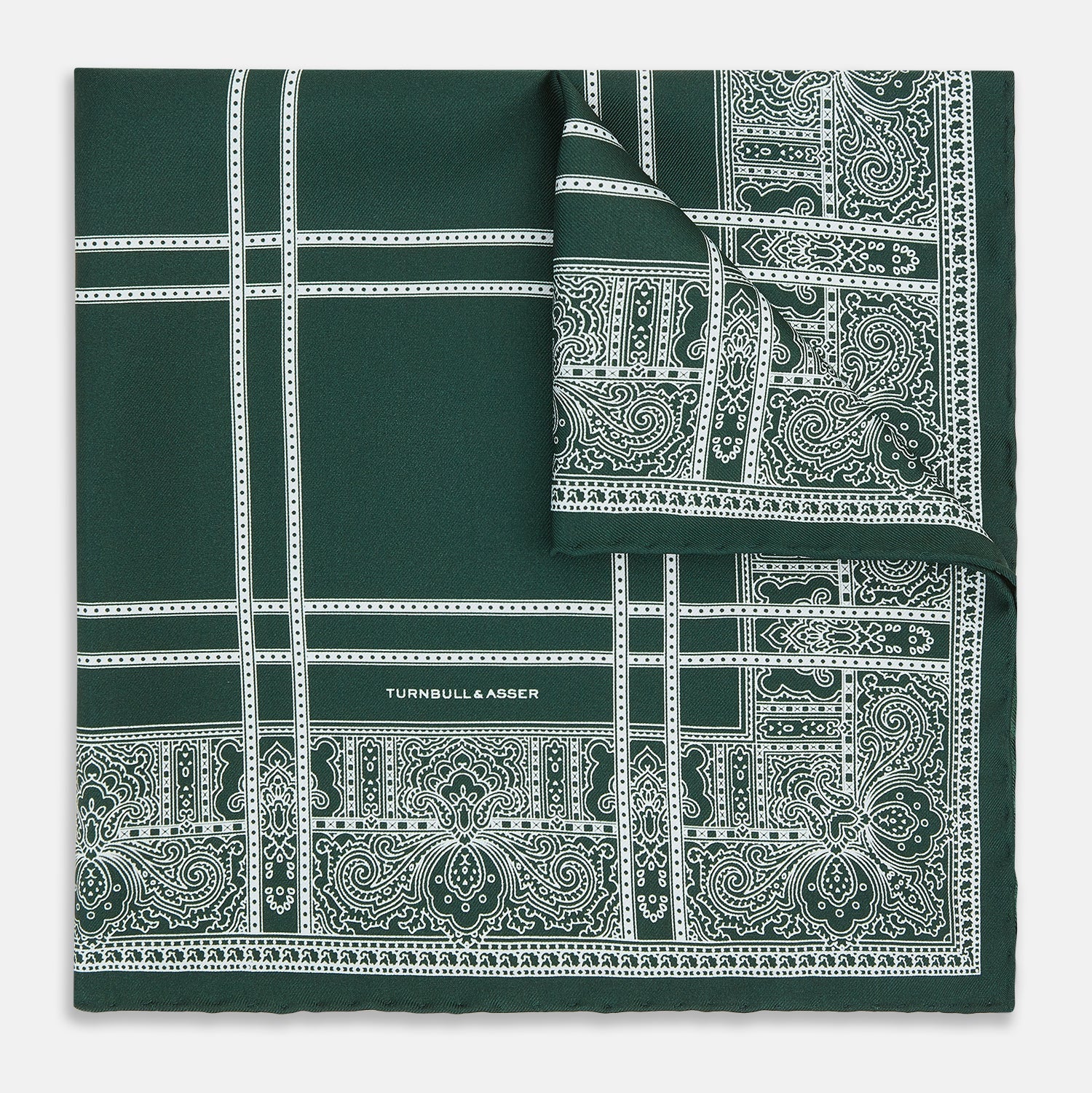 Paisley Bandana Patterned Silk Pocket Square