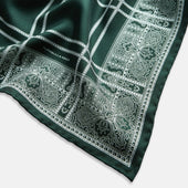 Paisley Bandana Patterned Silk Pocket Square