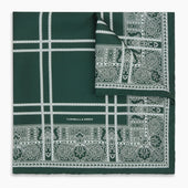 Paisley Bandana Patterned Silk Pocket Square