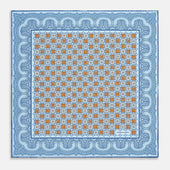 Floral Tile And Paisley Silk Pocket Square