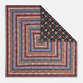 Dots And Floral Tile Double Sided Silk Pocket Square