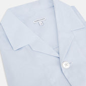 Pale Fine Micro Check Pyjama Shirt