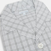 Grey Fine Multi Graph Check Pyjama Shirt