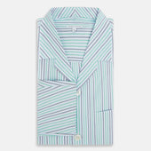 Green And Shadow Pinstripe Pyjama Shirt