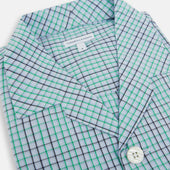 Green And Shadow Check Pyjama Shirt