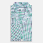 Green And Shadow Check Pyjama Shirt