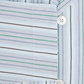 And Green Multi Track Stripe Pyjama Shirt
