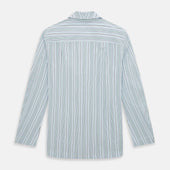 And Green Multi Track Stripe Pyjama Shirt