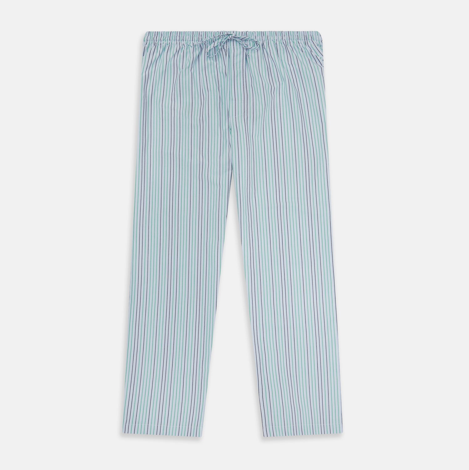 Green And Shadow Pinstripe Pyjama Trousers