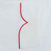 Piped Herringbone Cotton Gown