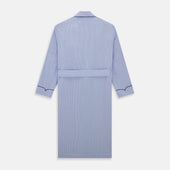 Fine Bengal Stripe Piped Cotton Gown