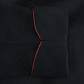 And Red Piped Cashmere Gown