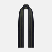And Olive Green Striped Checkered Double Sided Corduroy Padded Scarf