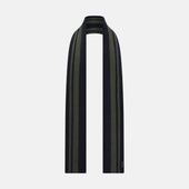 Navy and Olive Green Striped Double-Sided Corduroy Padded Scarf