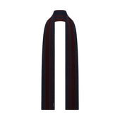 And Burgundy Striped Double Sided Corduroy Padded Scarf
