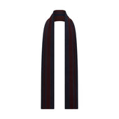 And Burgundy Double Stripe Double Sided Corduroy Padded Scarf