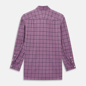 Antique Pink Grid Check Piccadilly Shirt
