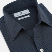 And White Pin Check Piccadilly Shirt