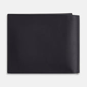 Leather Trifold Card Holder With Metal Money Clip