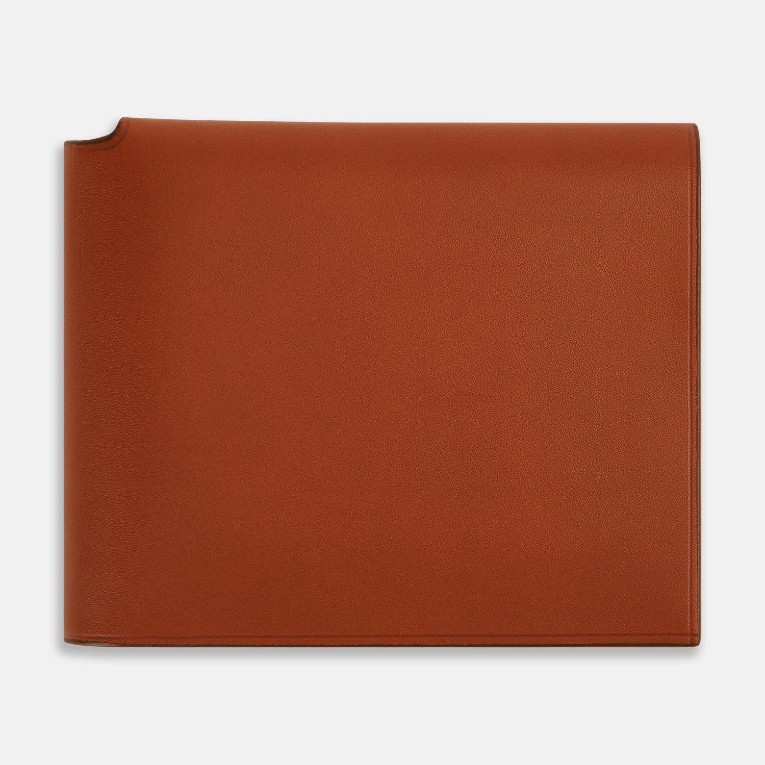 Leather Trifold Card Holder With Metal Money Clip
