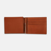 Leather Trifold Card Holder With Metal Money Clip
