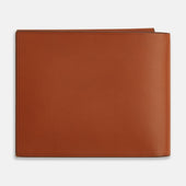Leather Trifold Card Holder With Metal Money Clip