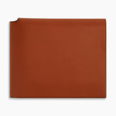 Leather Trifold Card Holder With Metal Money Clip