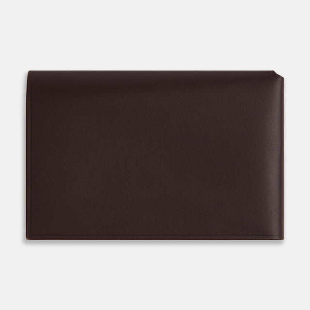 Burgundy Leather Trifold Wallet