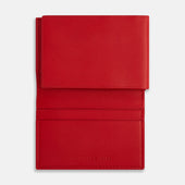 Red Leather Trifold Wallet